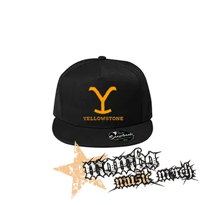 YELLOWSTONE - Logo - čierna šiltovka model "Snapback"