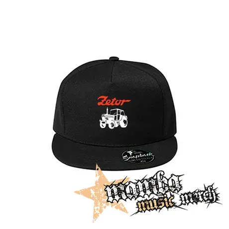 ZETOR - Červené logo a traktor - čierna šiltovka model "Snapback"