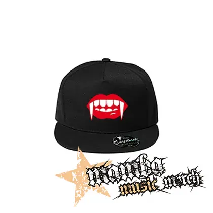 ZUBY UPÍRA - Vampire Teeth - čierna šiltovka model "Snapback"
