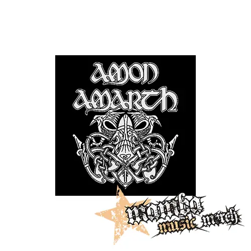AMON AMARTH - Logo Mjolnir NA ČIERNE - Podložka pod pohár