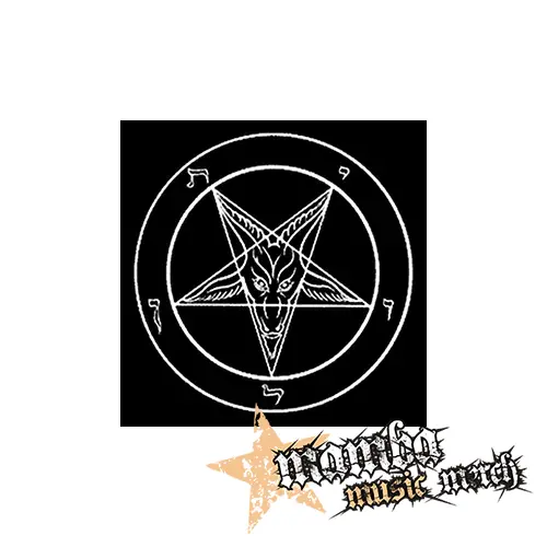 BAPHOMET -Pentagram CIERNE - Podložka pod pohár