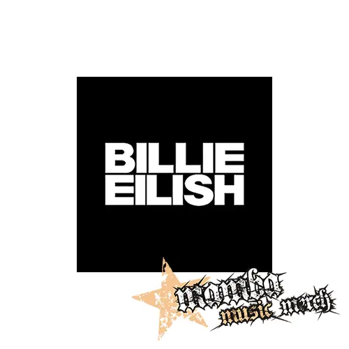 BILLIE EILISH - Logo Bold na ČIERNE - Podložka pod pohár
