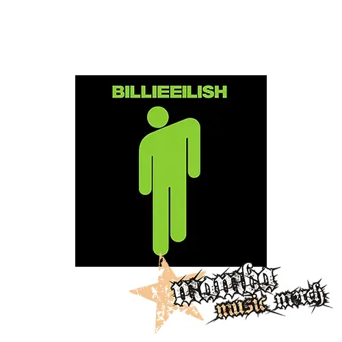 BILLIE EILISH - Stickman Logo Green - Podložka pod pohár