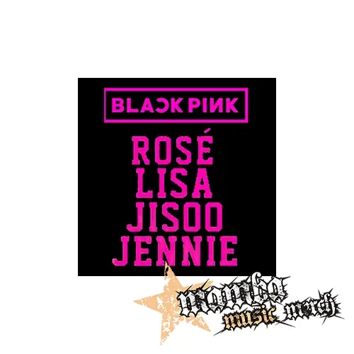 BLACKPINK - Logo And Names - Podložka pod pohár