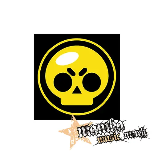 BRAWL STARS - Yellow Skull - Podložka pod pohár