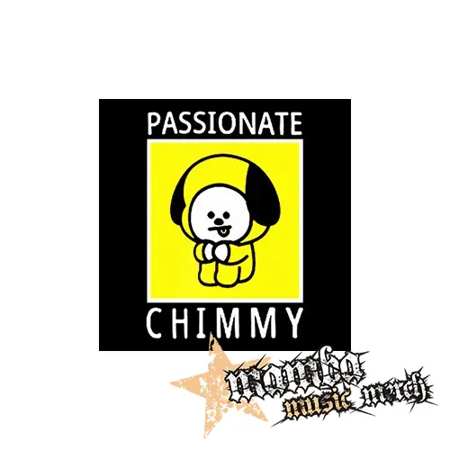 BT21 - Passionate Chimmy NA ČIERNE - Podložka pod pohár