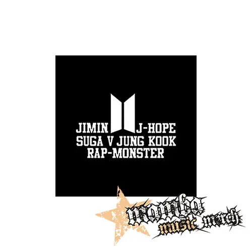 BTS - BANGTAN BOYS - Names Crest Logo - Podložka pod pohár