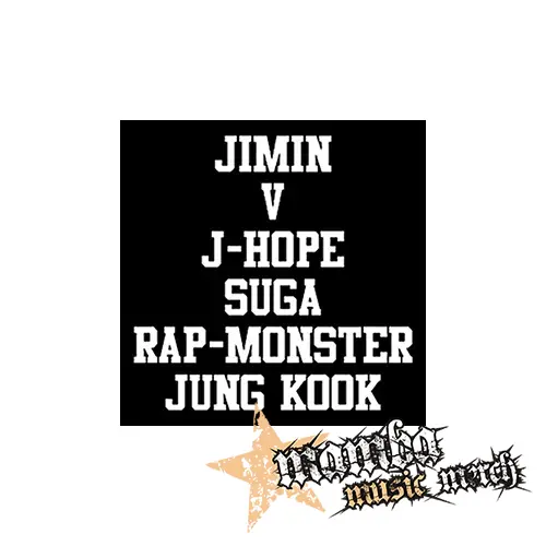 BTS - Names - Podložka pod pohár