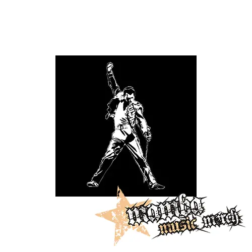 FREDDIE MERCURY - Portrait na ČIERNE - Podložka pod pohár