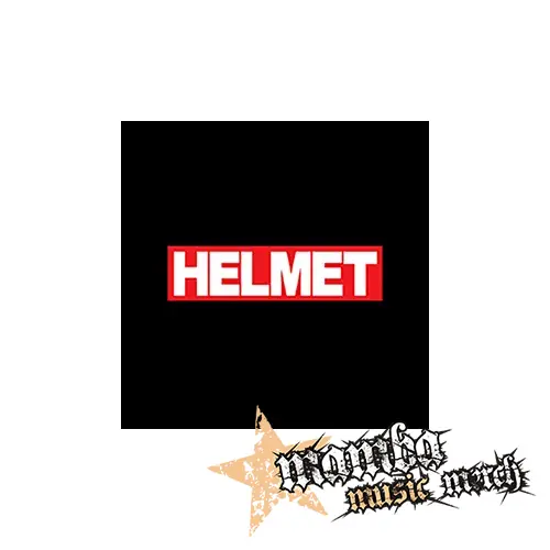 HELMET - Logo Red White - Podložka pod pohár