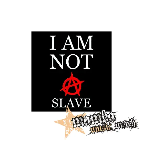 I AM NOT A SLAVE - Červené A - Podložka pod pohár