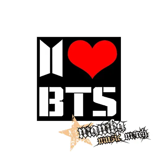 I LOVE BTS - Podložka pod pohár