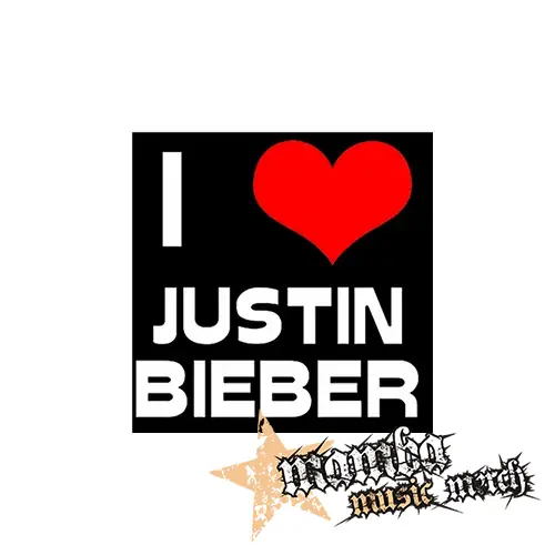 I LOVE JUSTIN BIEBER - Podložka pod pohár