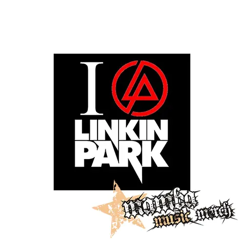 I LOVE LINKIN PARK - Crest Motive - Podložka pod pohár