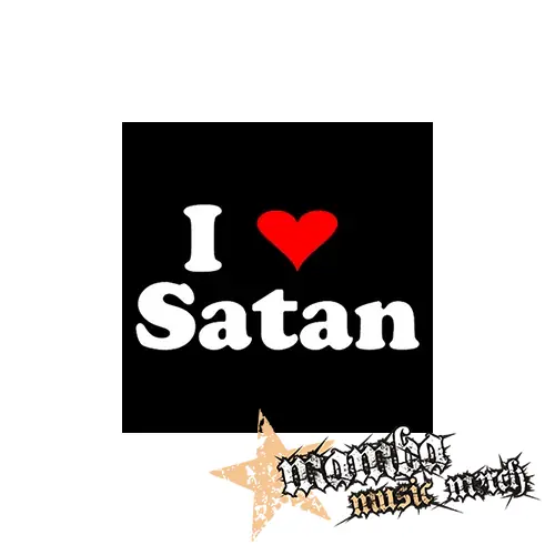 I LOVE SATAN - Podložka pod pohár