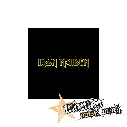 IRON MAIDEN - Logo Yellow - Podložka pod pohár