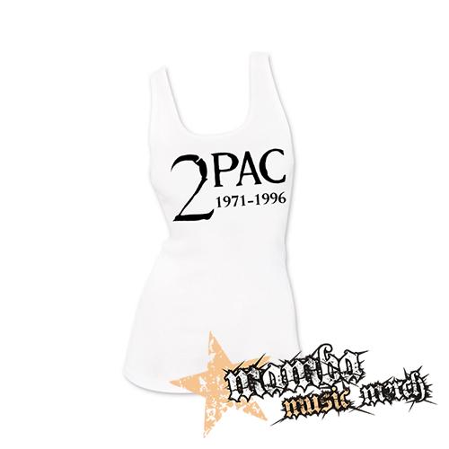2 PAC - 1971-1996 - Ladies Vest Top - biele
