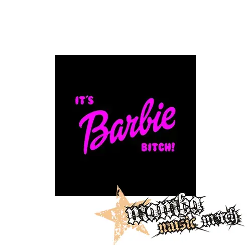 ITS BARBIE BITCH - Logo Ruzove - Podložka pod pohár