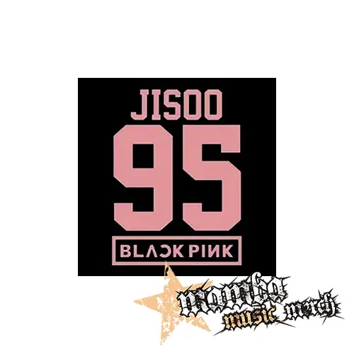 JISOO 95 - BLACKPINK - Pink Number Years - Podložka pod pohár