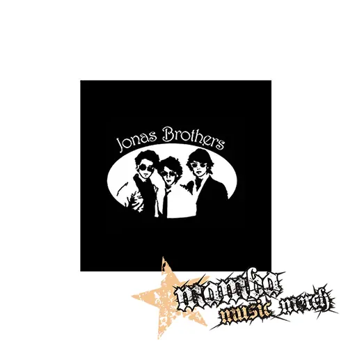 JONAS BROTHERS - Logo & Band na ČIERNE - Podložka pod pohár