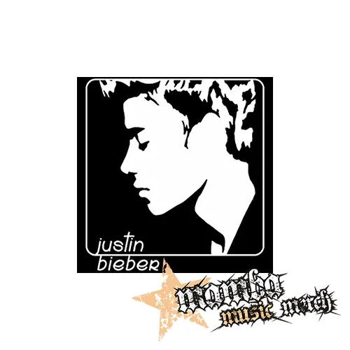 JUSTIN BIEBER - Logo & Portrait Motive 2 - Podložka pod pohár