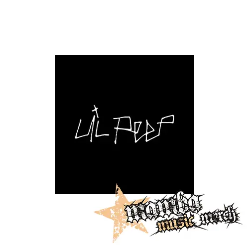 LIL PEEP - Logo na ČIERNE - Podložka pod pohár