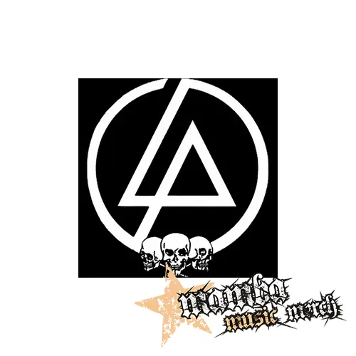 LINKIN PARK - Logo & Skulls White - Podložka pod pohár