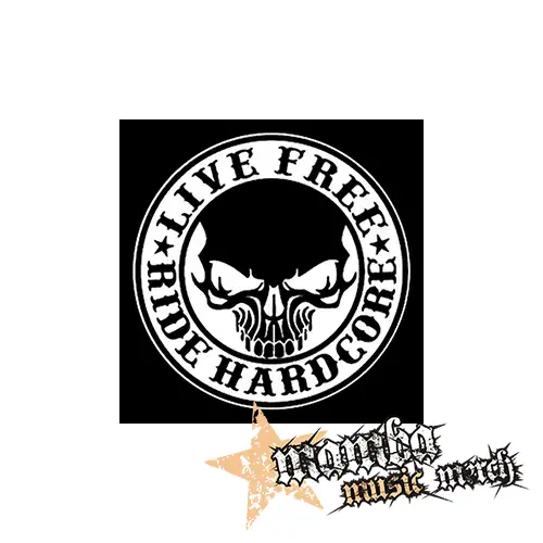 LIVE FREE RIDE HARDCORE - Podložka pod pohár