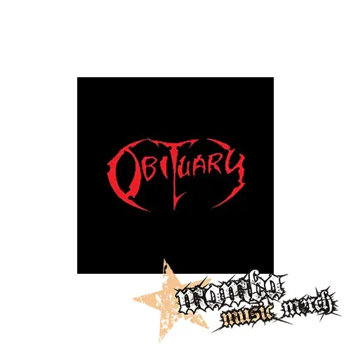 OBITUARY - Red Logo - Podložka pod pohár