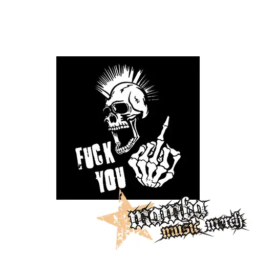 PUNK SKULL - Fuck You - Podložka pod pohár
