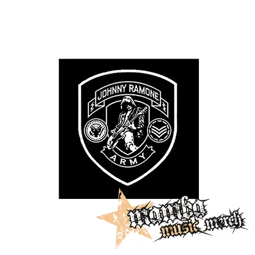 RAMONES - Johnny Ramone Army Logo - Podložka pod pohár