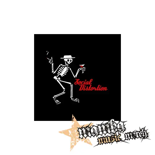 SOCIAL DISTORTION - Skeleton & Logo - Podložka pod pohár