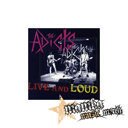 THE ADICTS - Live and Loud - Podložka pod pohár