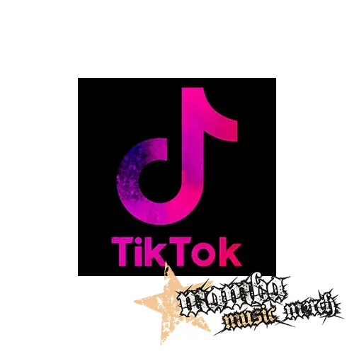 TIK TOK - Logo Rainbow - Podložka pod pohár