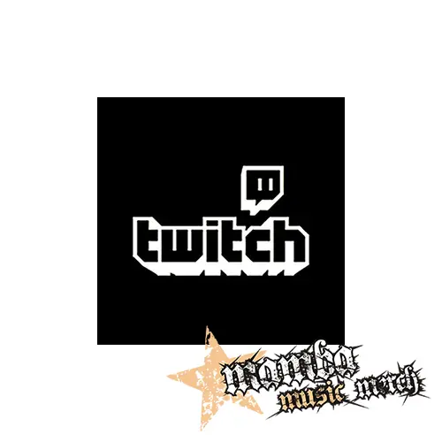 TWITCH - White Logo Sign - Podložka pod pohár