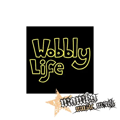 WOBBLY LIFE - Logo Yellow - Podložka pod pohár