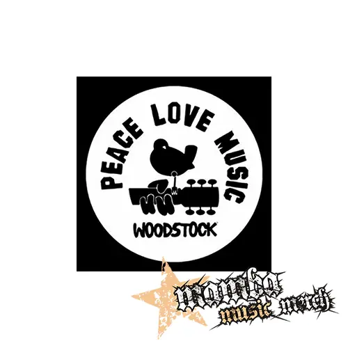 WOODSTOCK - Peace Love Music - Podložka pod pohár