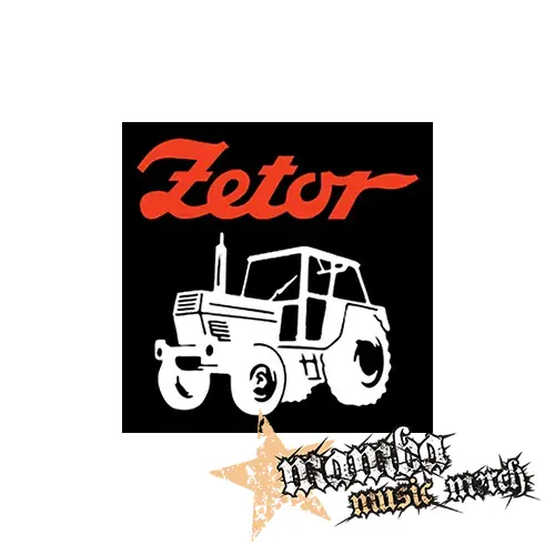 ZETOR - Červené logo a traktor - Podložka pod pohár