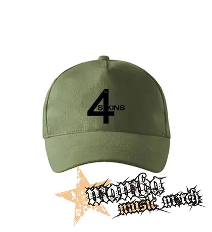4 SKINS - Logo - olivová šiltovka "khaki"