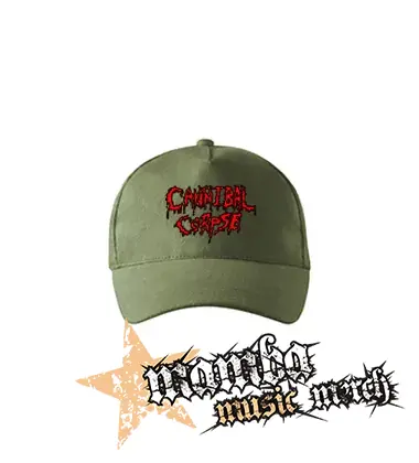 CANNIBAL CORPSE - Old School Bloody Logo - olivová šiltovka "khaki"