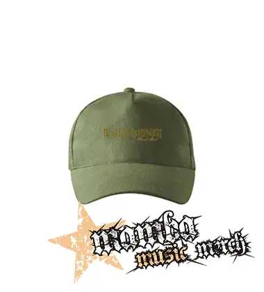 IRON MAIDEN - Piece Of Mind Logo - olivová šiltovka "khaki"