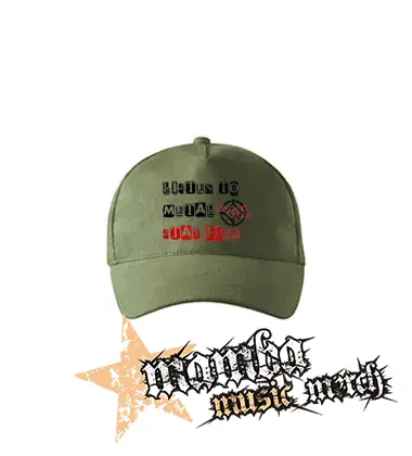 LUNATIC GODS - Listen To Metal Stay Free Motive 3 - olivová šiltovka "khaki"