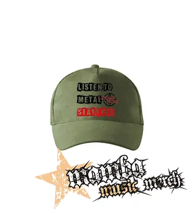 LUNATIC GODS - Listen To Metal Stay Free Motive 4 - olivová šiltovka "khaki"