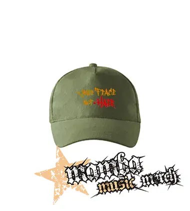 MAKE PEACE NOT HATE - olivová šiltovka "khaki"