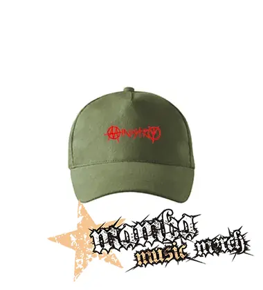 MINISTRY - Red Logo - olivová šiltovka "khaki"