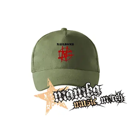 NAILBOMB - Logo Crest - olivová šiltovka "khaki"