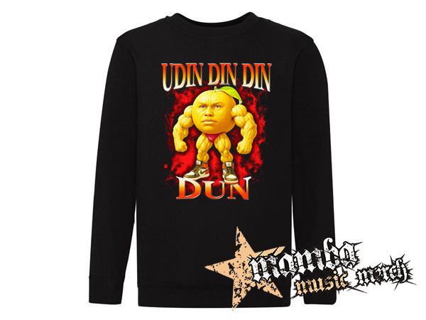  UDIN DIN DIN DUN - čierna detská mikina bez kapuce