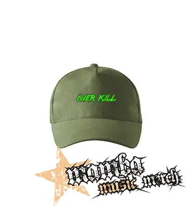 OVERKILL - Logo Green - olivová šiltovka "khaki"