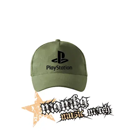 PLAYSTATION - Logo - olivová šiltovka "khaki"