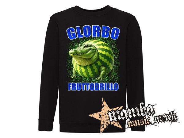 GLORBO FRUTTODRILLO - čierna detská mikina bez kapuce